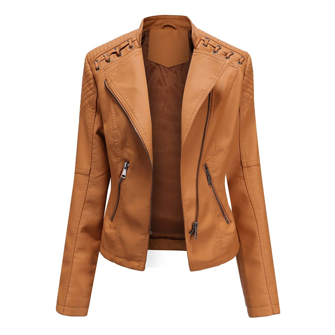 Krohn-e | Trendy Lederjacke für Damen