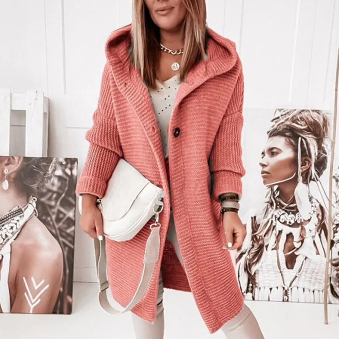 Krohn-e | Strickjacke mit Kapuze Acryl Elegantes und Warmes Design