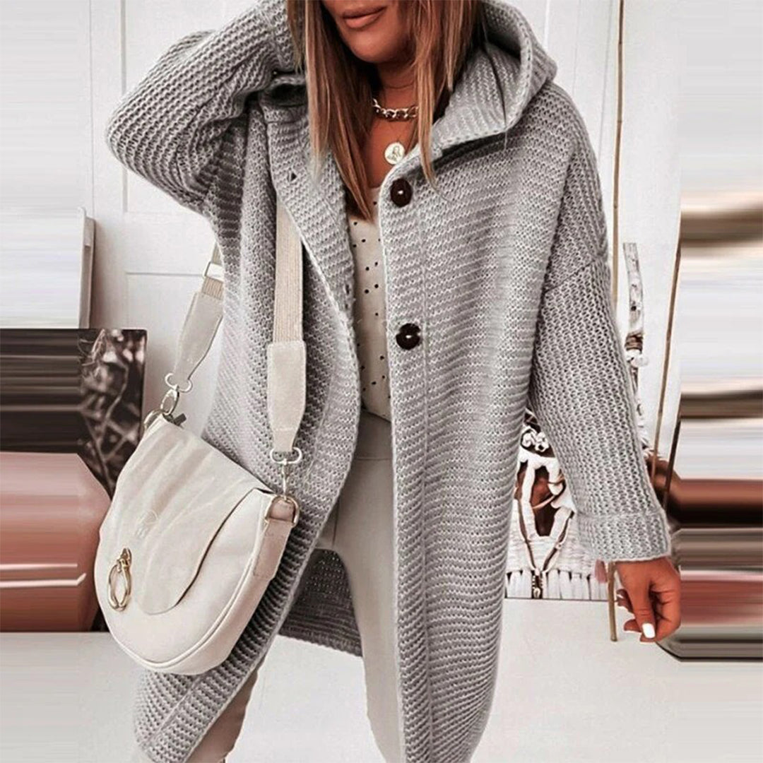 Krohn-e | Strickjacke mit Kapuze Acryl Elegantes und Warmes Design