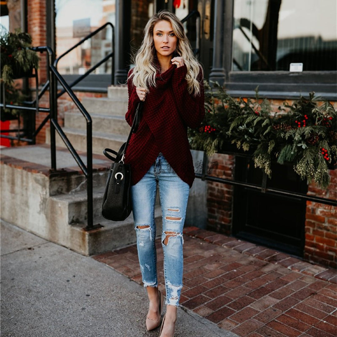 Krohn-e | Eleganter Strickpullover mit Feinem Muster