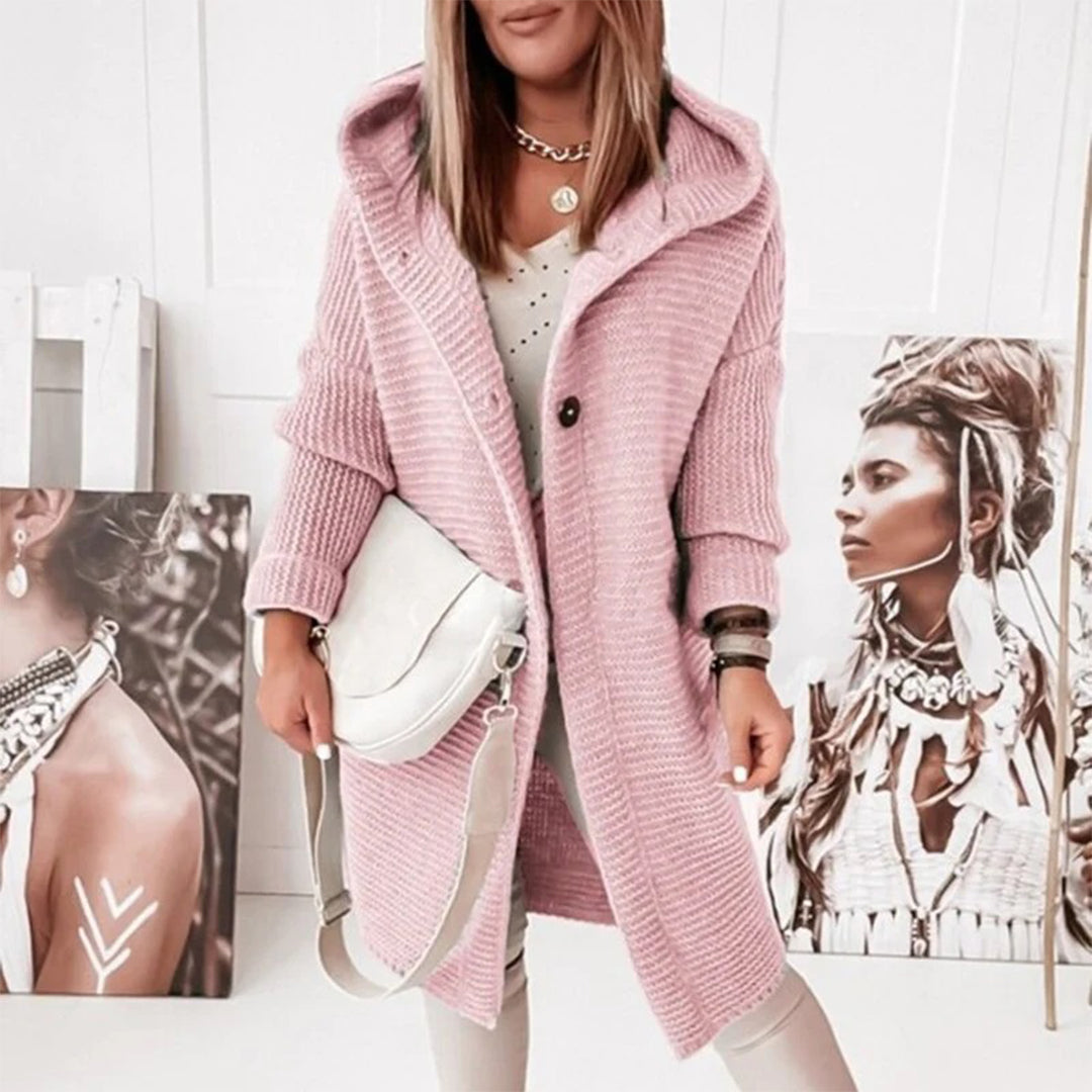 Krohn-e | Strickjacke mit Kapuze Acryl Elegantes und Warmes Design
