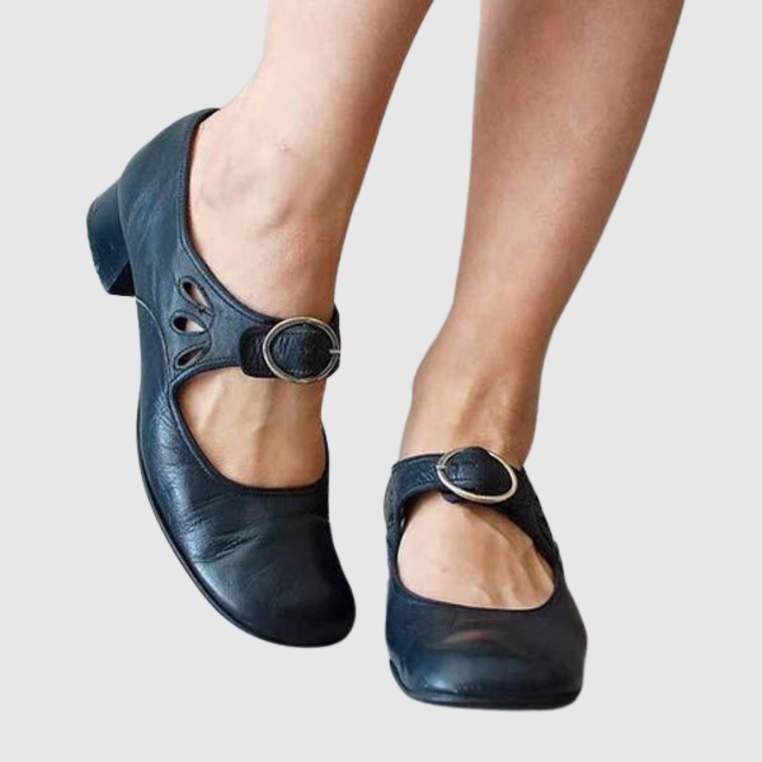 KROHN-E Damen Chelsea-Boots Klassisches Design Elastische Seiteneinsätze
