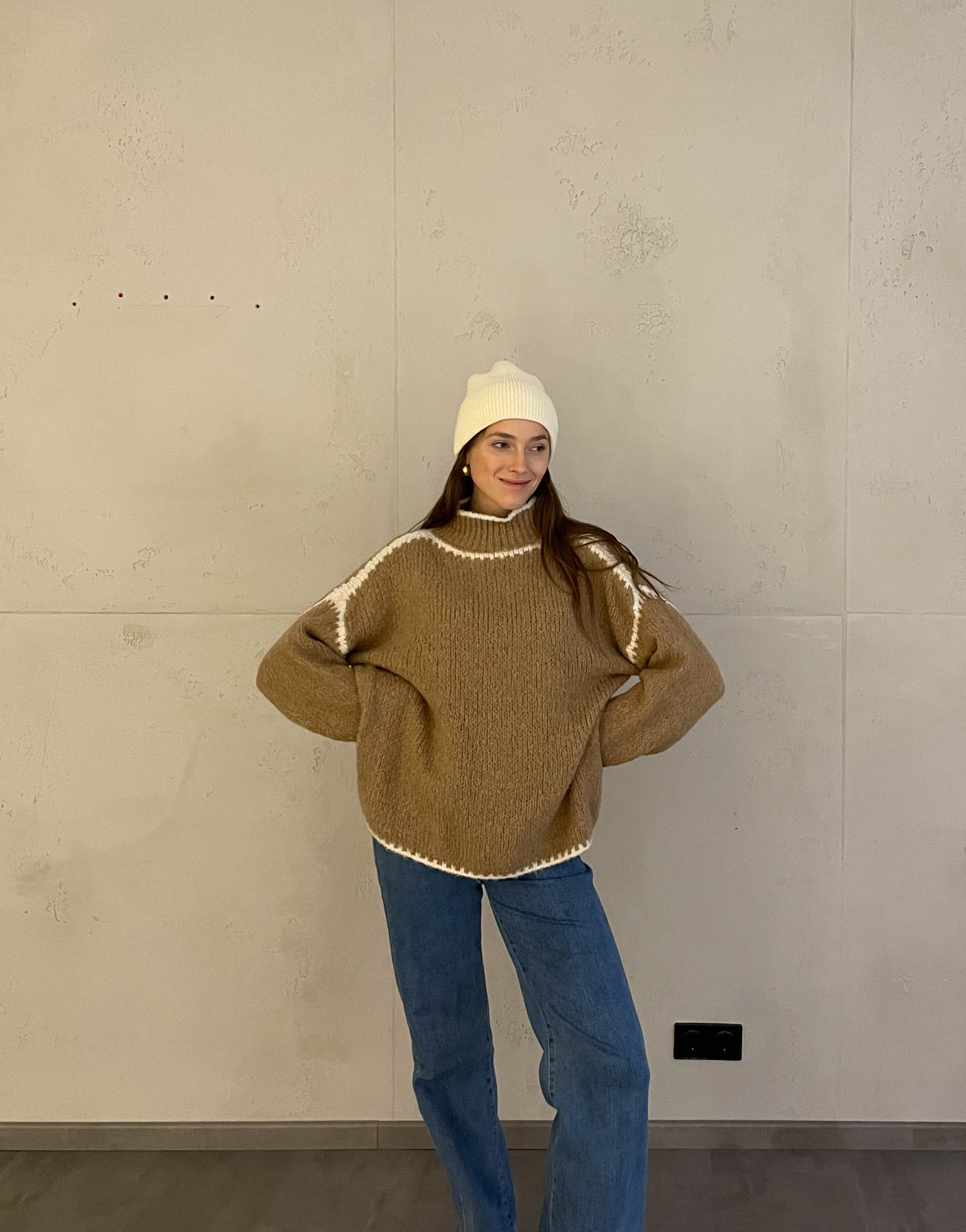 Krohn-e | Pullover mit Kontrastnähten - Krohn-e