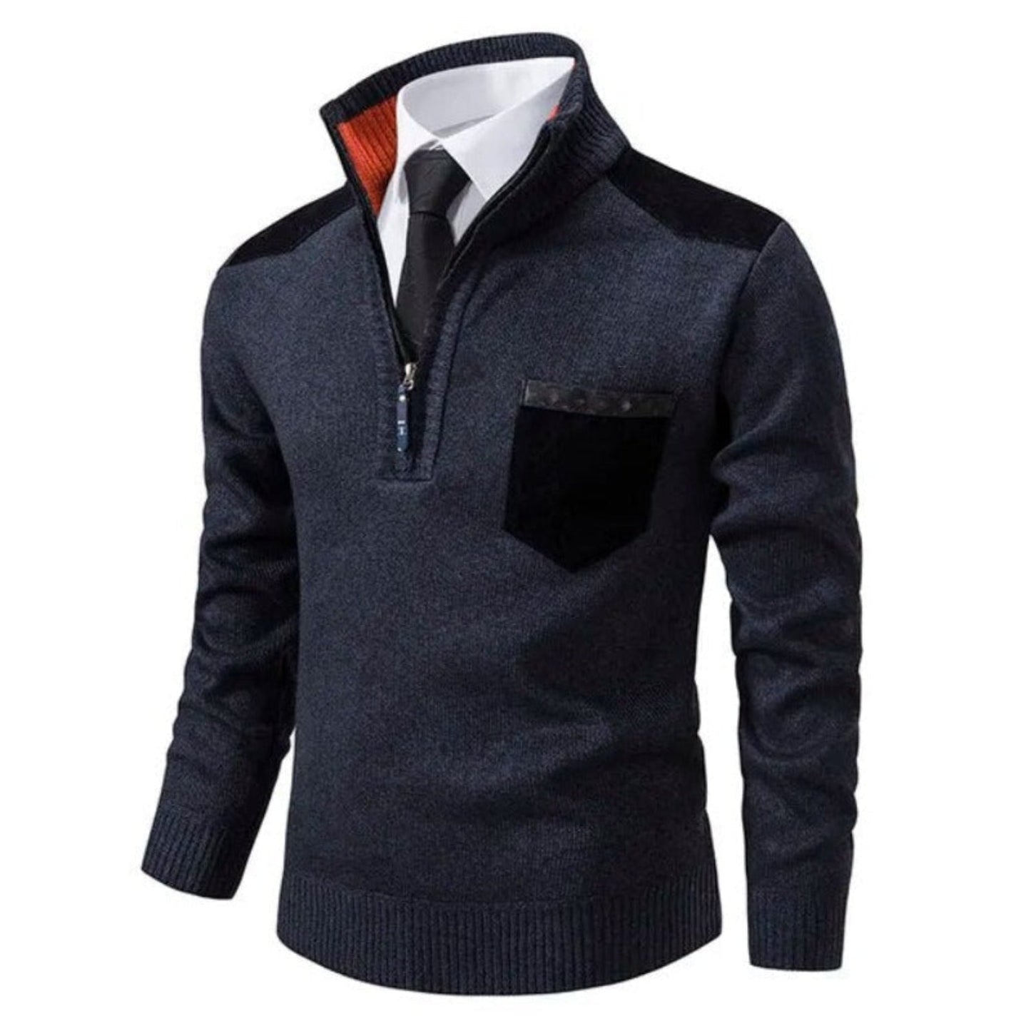Krohn-e | Herren Halbzip Pullover