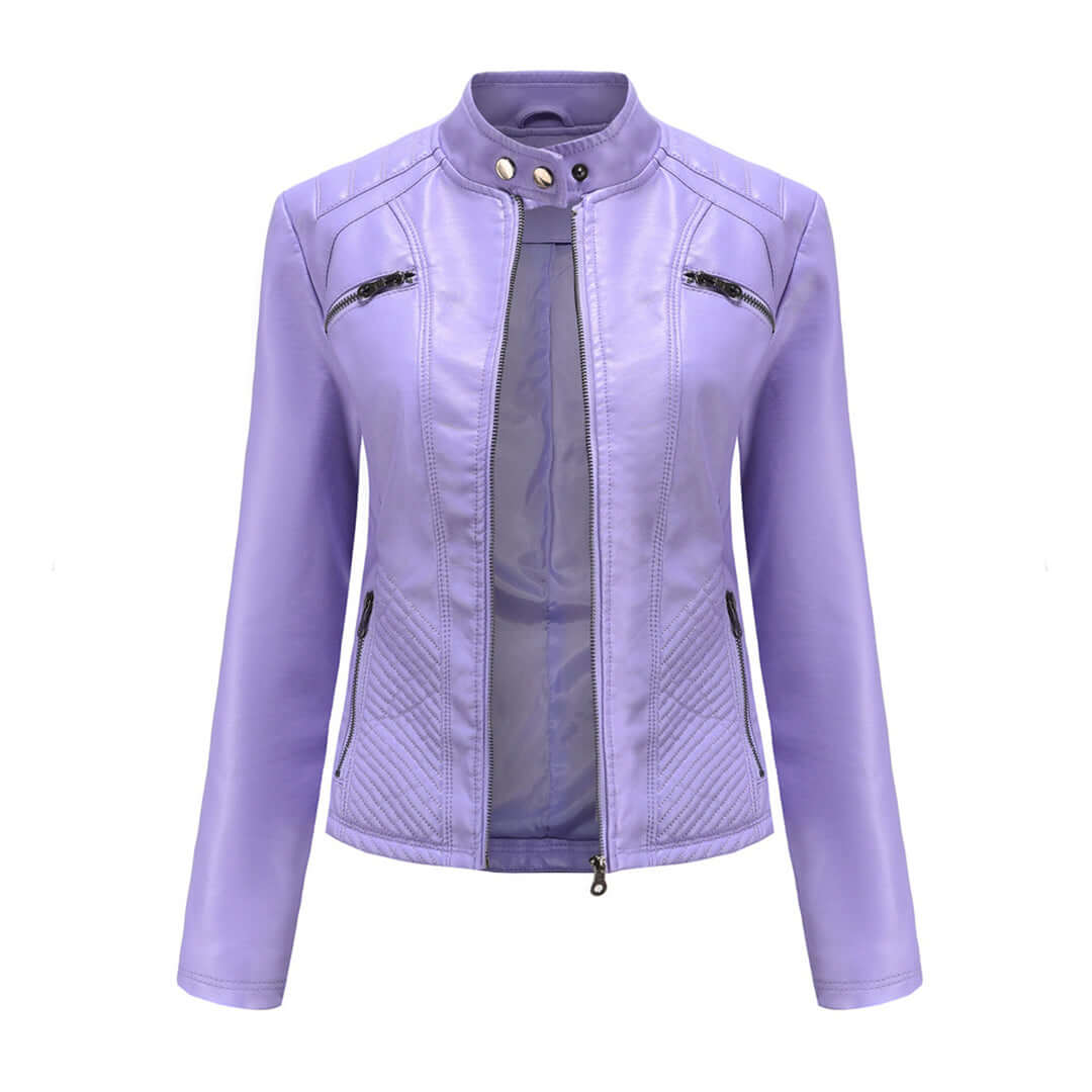 Krohn-e | Damen Lederjacke Mit Zeitlosem Elegantem Look