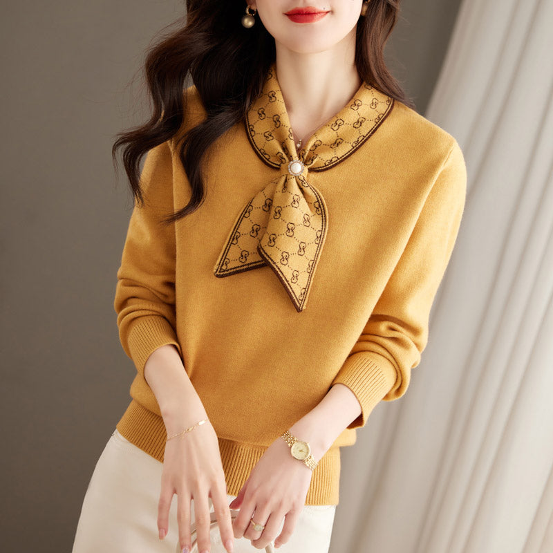 Milou Damenpullover: Einfacher, dicker Strickpullover