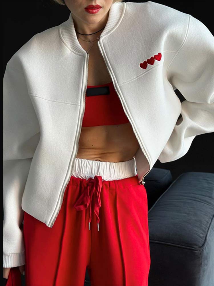 Gefütterte Jacke/Mantel Daniil im Kontrast-Design, einreihig