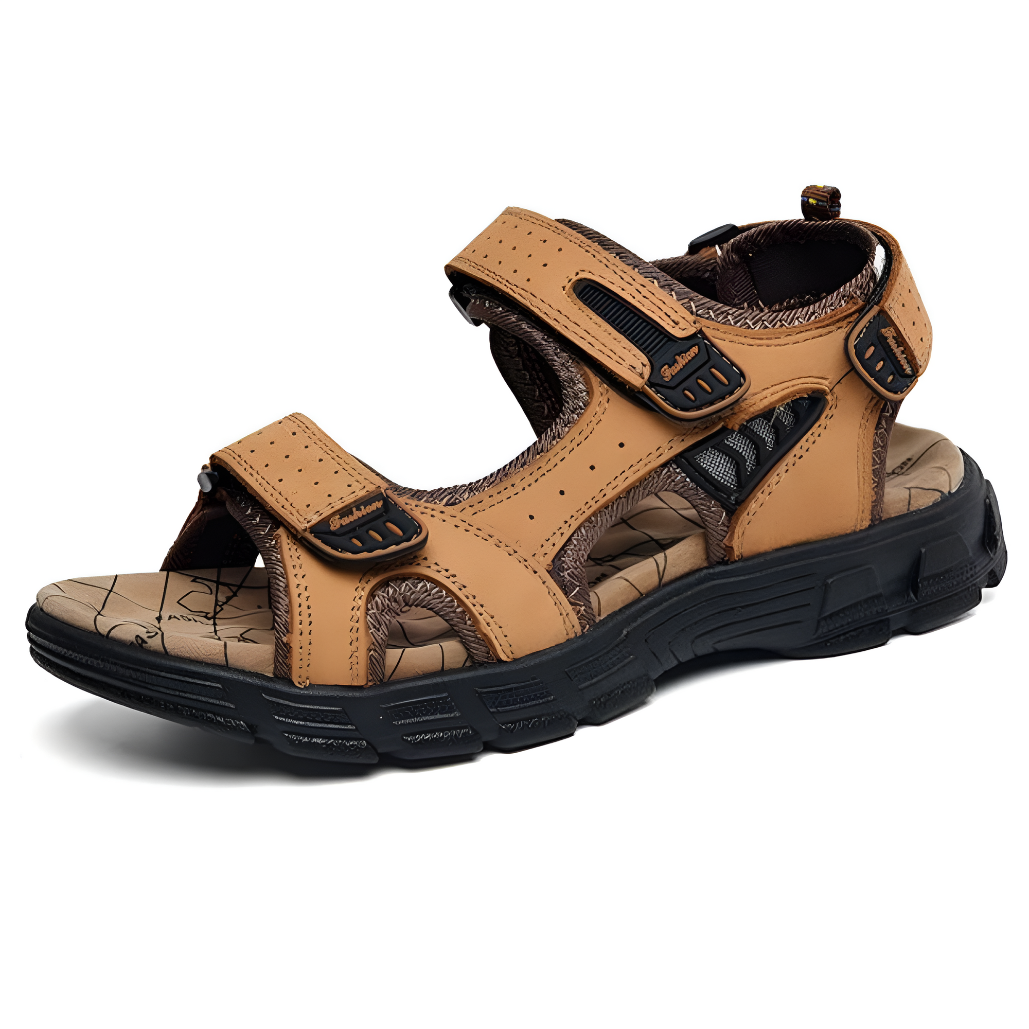 Herren-Ledersandalen mit orthopädischer Unterstützung – für stilvollen Komfort und Halt.