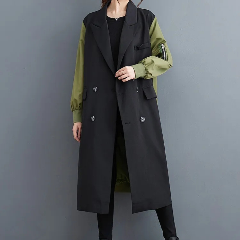 Krohn-e | Luxuriöser Herbst-Trenchcoat für Damen - Krohn-e