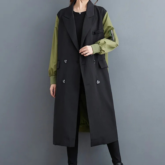 Krohn-e | Luxuriöser Herbst-Trenchcoat für Damen - Krohn-e
