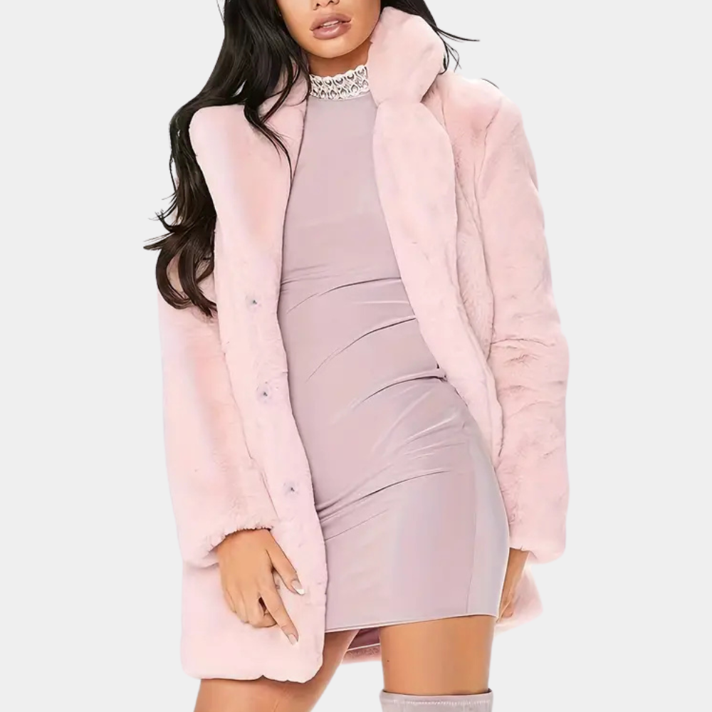 Krohn-e | Eleganter Winterplüschmantel für Damen