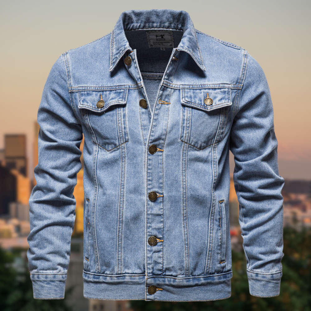 Krohn-e | Jeansjacke mit Klassischem Design