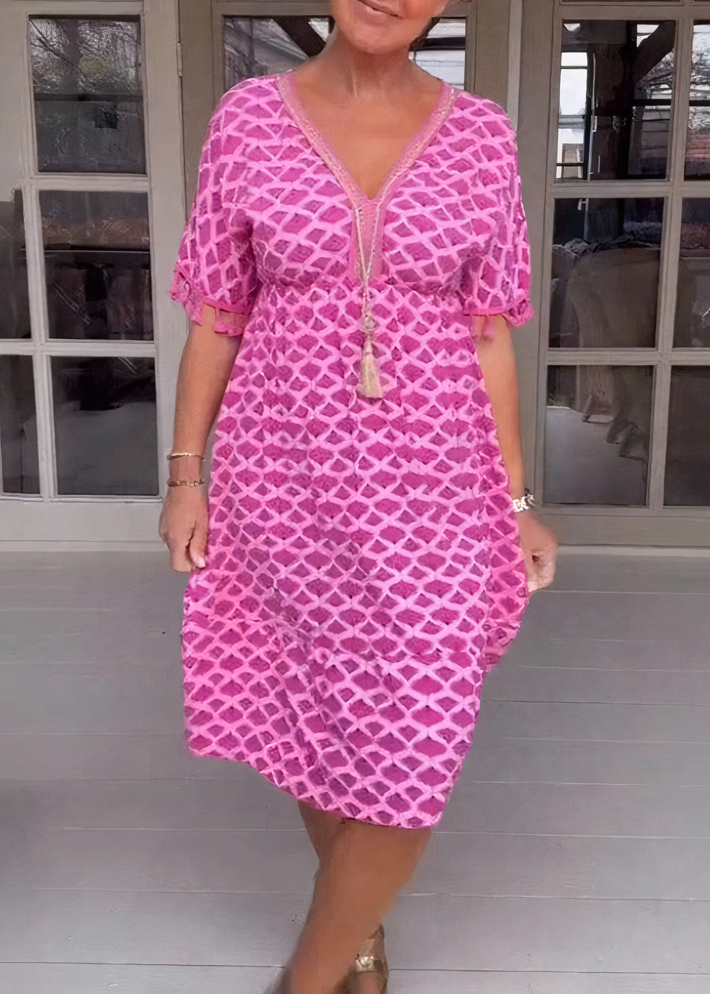 Farbiges und elegantes Kleid - Rayma