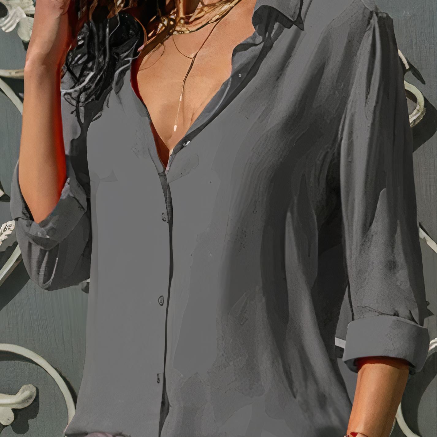 Schicke Chiffonbluse von Liv