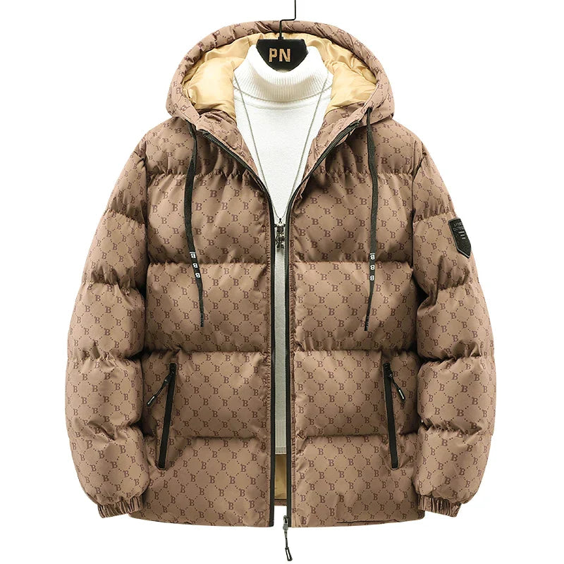 Jacke aus Baumwolle mit durchgehendem Briefmuster - Robert