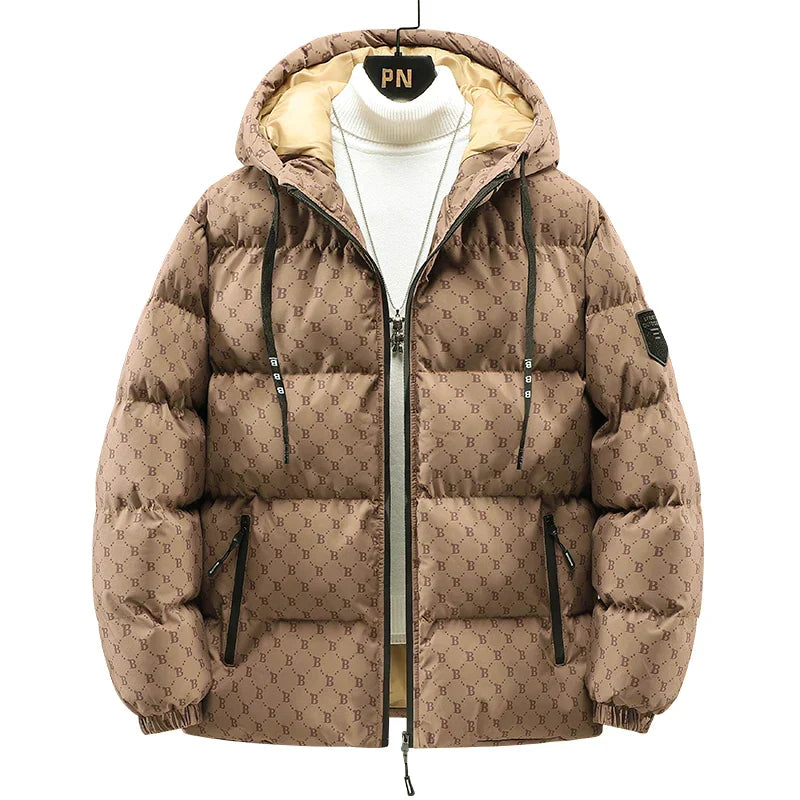 Krohn-e | Baumwolljacke mit Allover-Buchstabenprint