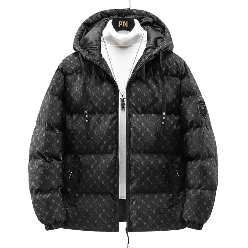 Krohn-e | Baumwolljacke mit Allover-Buchstabenprint