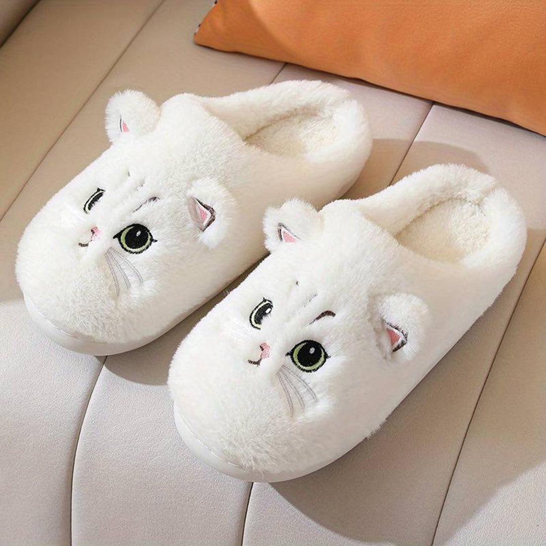 Krohn-e | Weiche Damen Katzen Hausschuhe