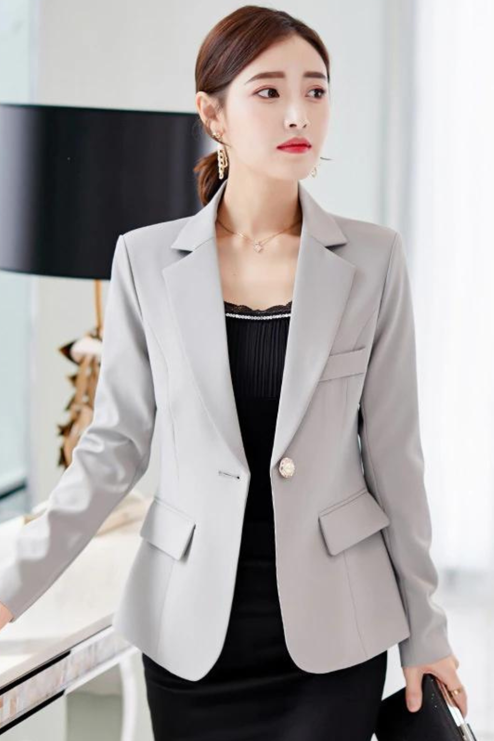 Elegantes Blazer-Mantel mit Revers