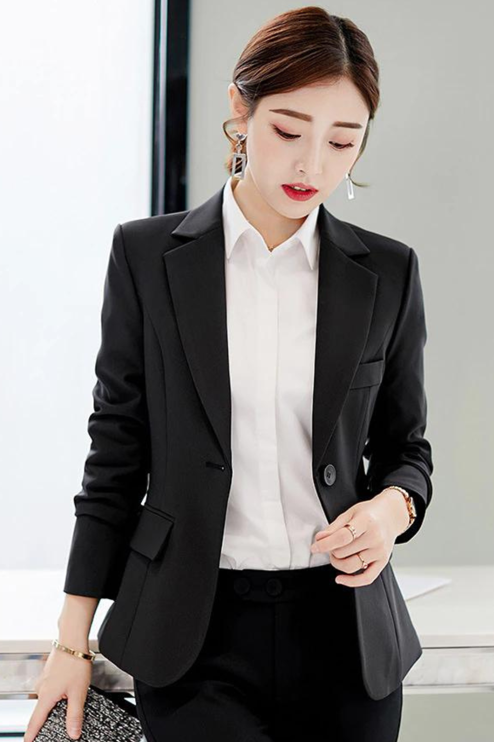 Elegantes Blazer-Mantel mit Revers