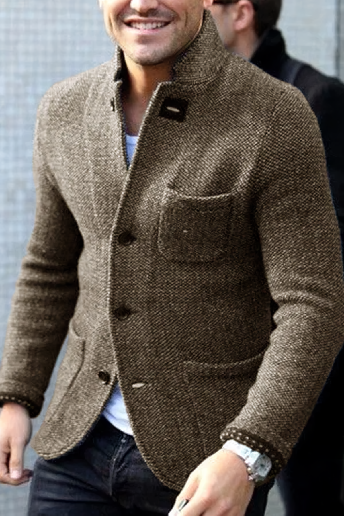Vintage Taschen-Strickjacke Rufus