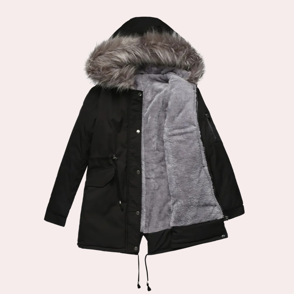 Krohn-e | Winter Parka Jacke mit Kapuze für Damen