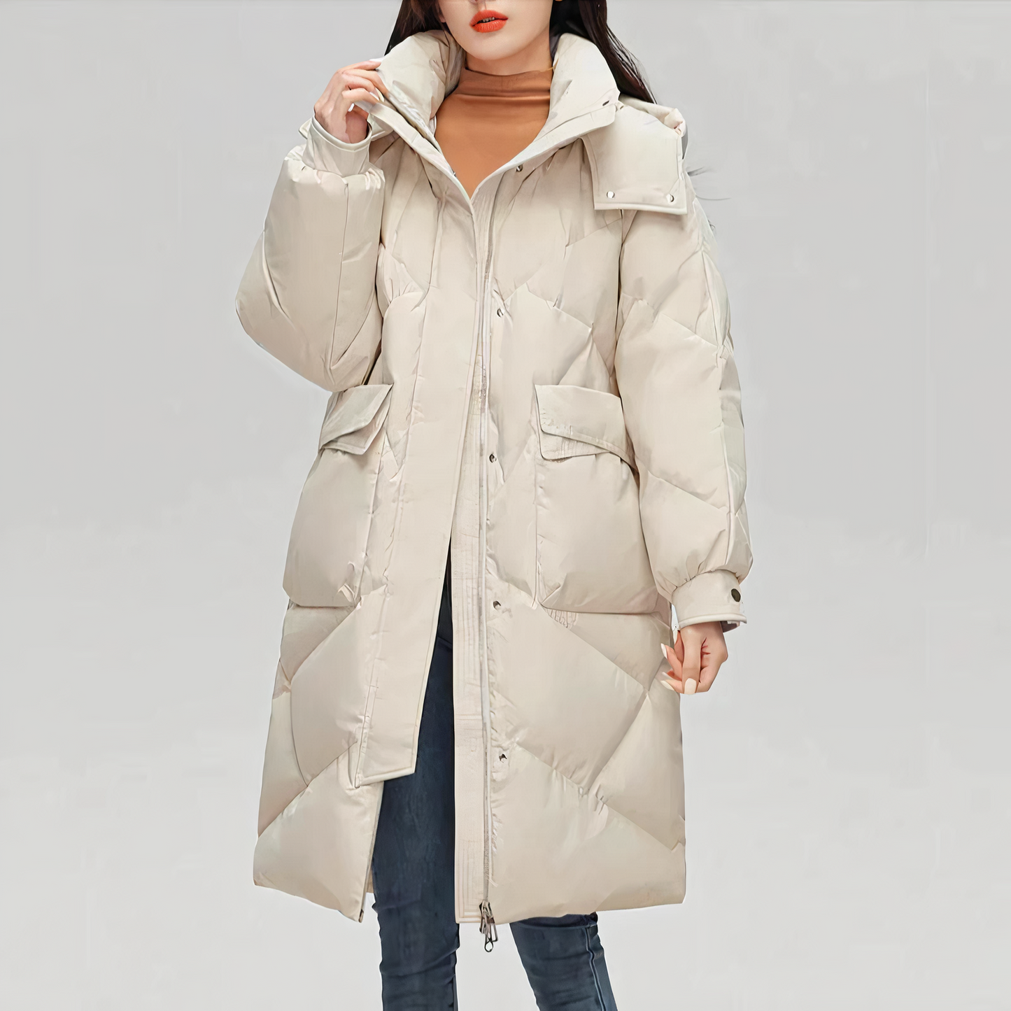 Krohn-e | Dicke und warme lange Jacke
