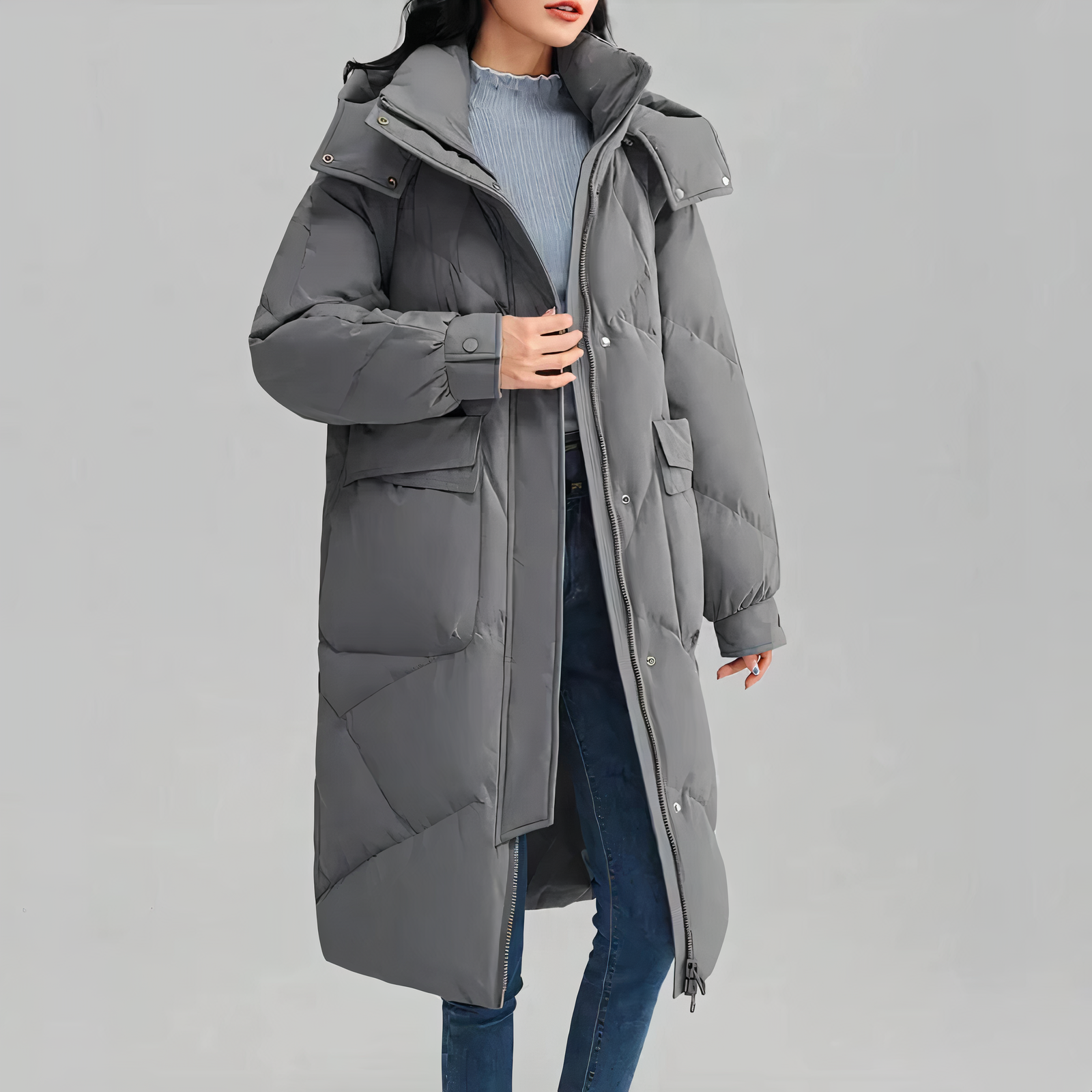 Krohn-e | Dicke und warme lange Jacke