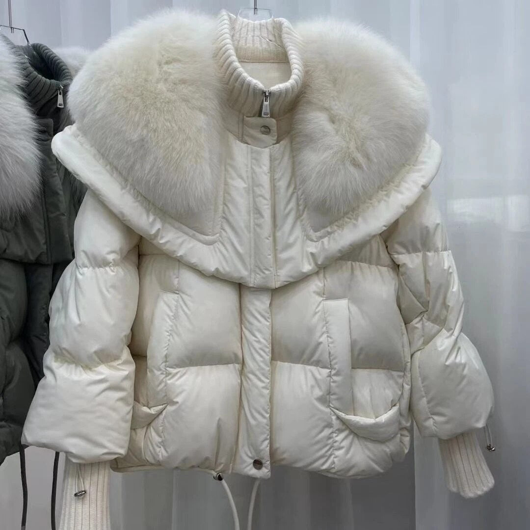 Raiza Daunenjacke mit Fellbesatz