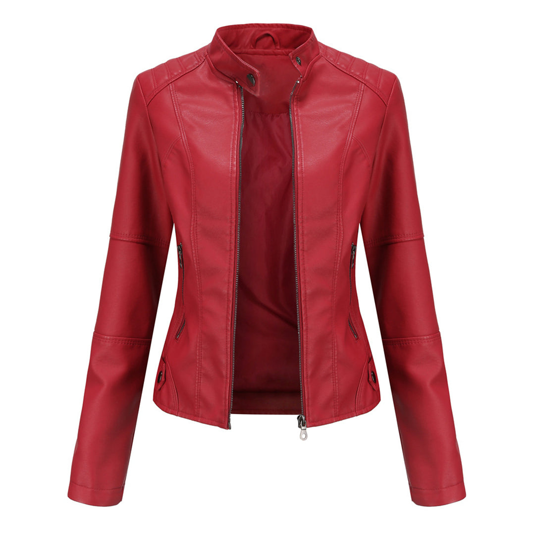 Krohn-e | Stylische Leder Damenjacke
