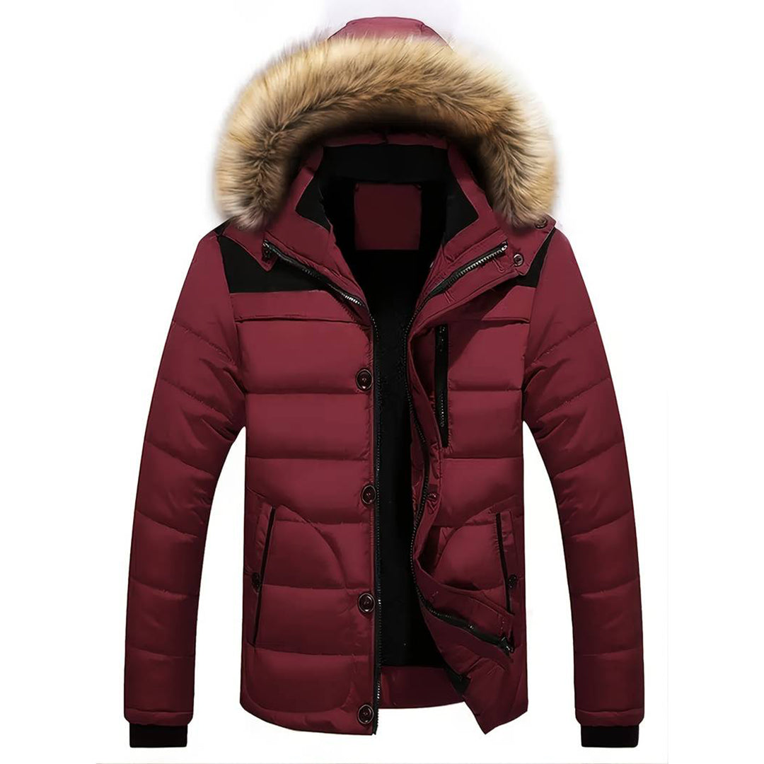 Herrenparka von JIM: stylisch, mit abnehmbarer Kapuze und optimalem Komfort