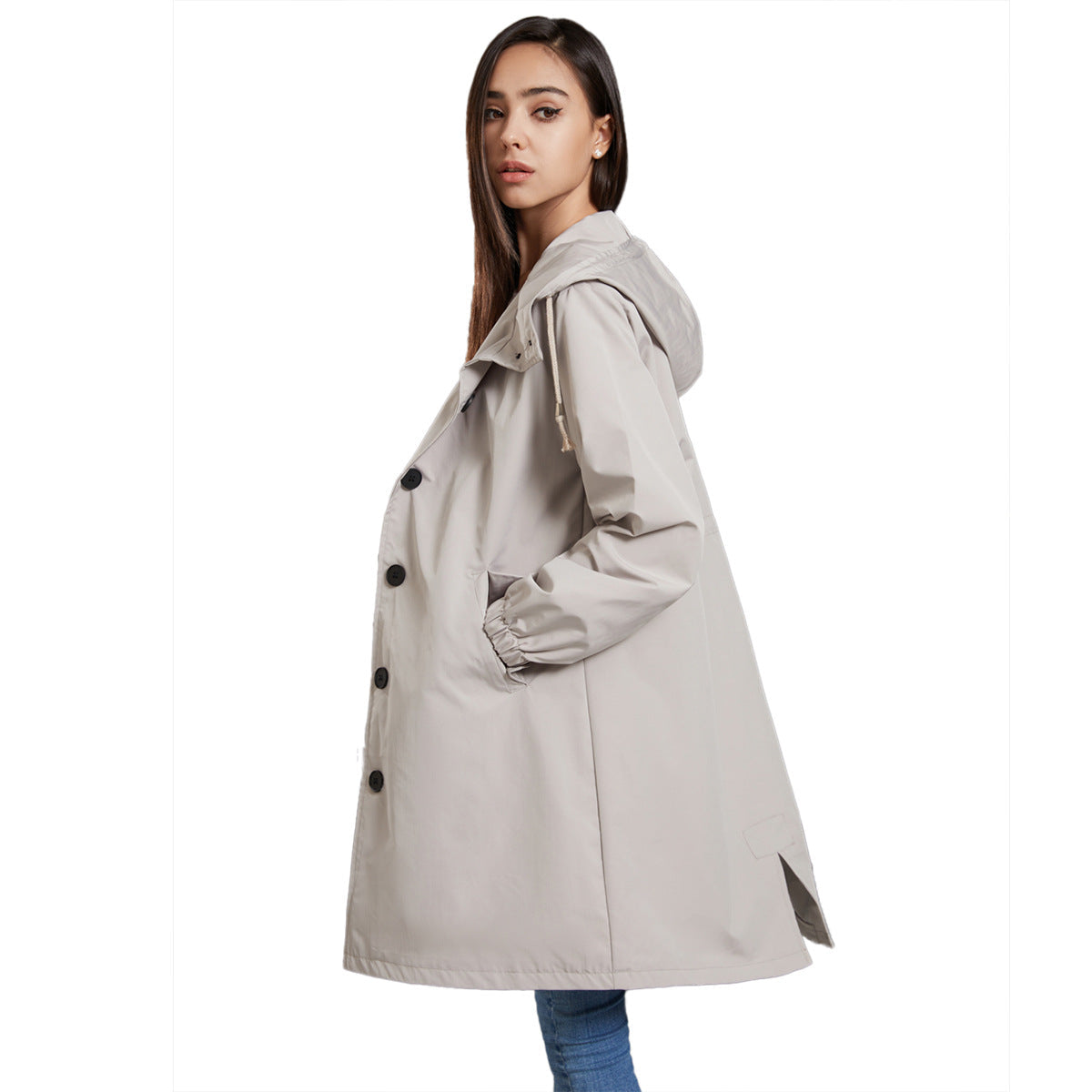 Krohn-e | Damen Wasserdichte Regenjacke Mit Kapuze