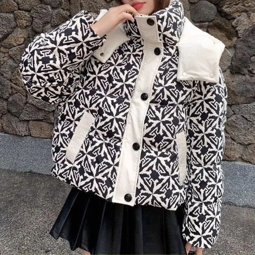 Krohn-e | Winterbereite Moderne Pufferjacke für Frauen