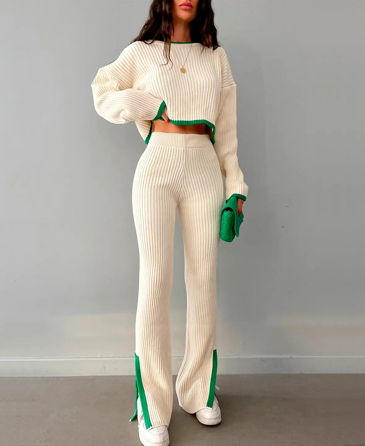 Roxan Cropped Knitwear Set