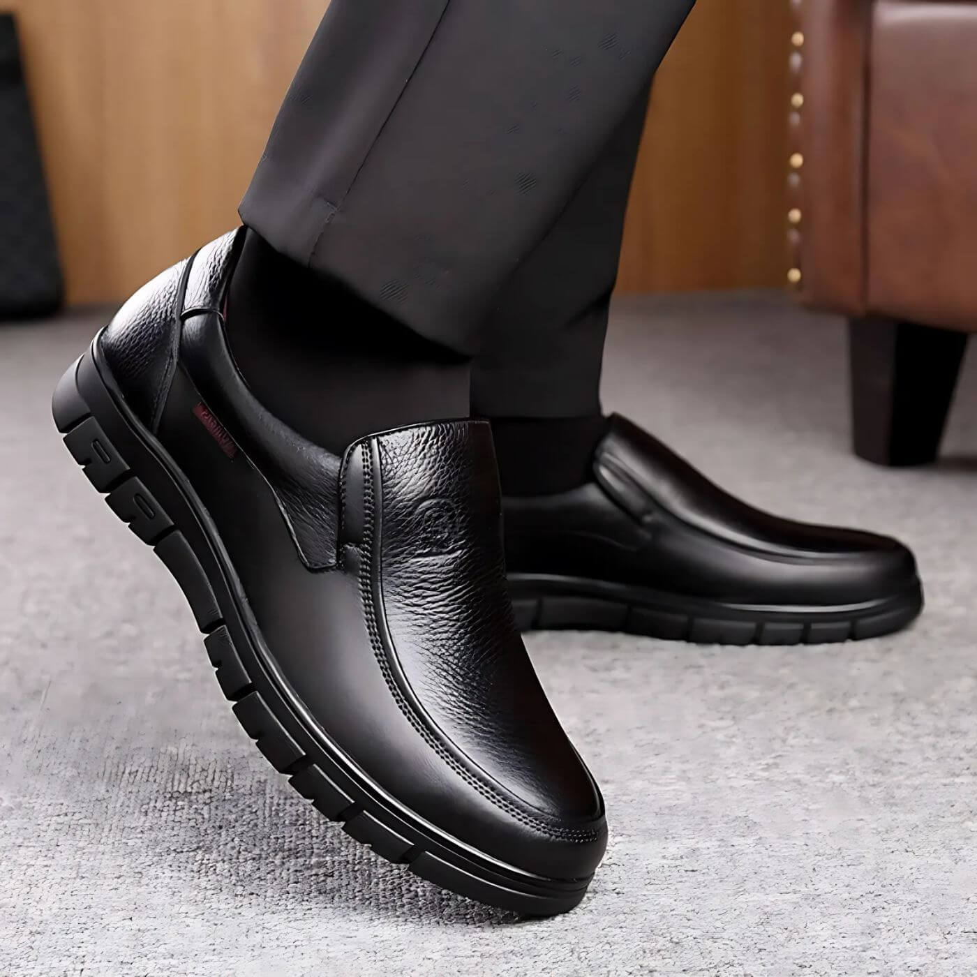 KROHN-E Damen Slip-On Schuhe bequem ergonomisch rutschfest Alltag