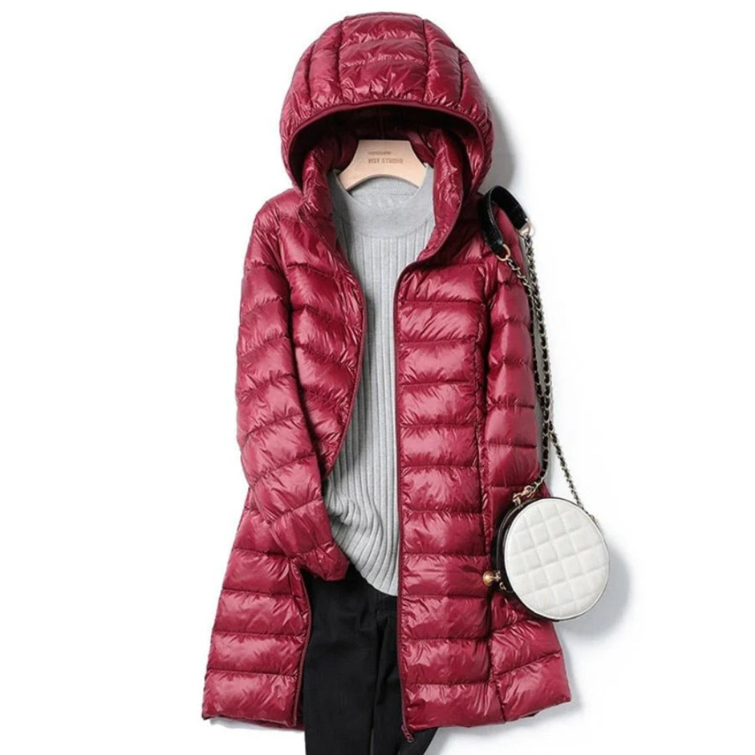 Krohn-e | Isolierte Kapuzen Pufferjacke für Den Winterstil Von Frauen