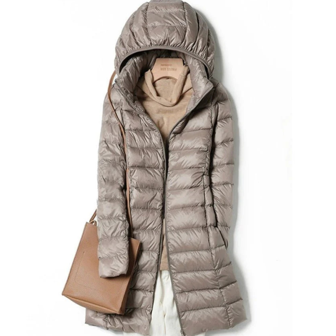 Krohn-e | Isolierte Kapuzen Pufferjacke für Den Winterstil Von Frauen