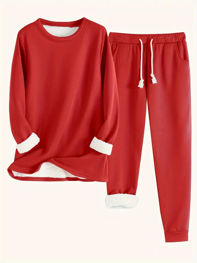 Kuscheliges Damen-Outfit mit Fleece-Innenfutter