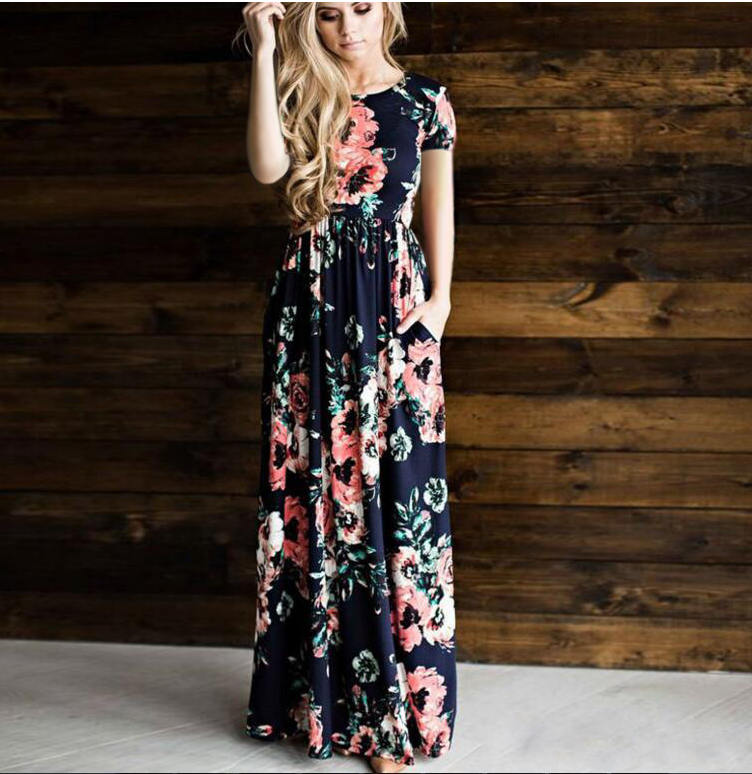 Blumenmaxikleid Roxana für Damen