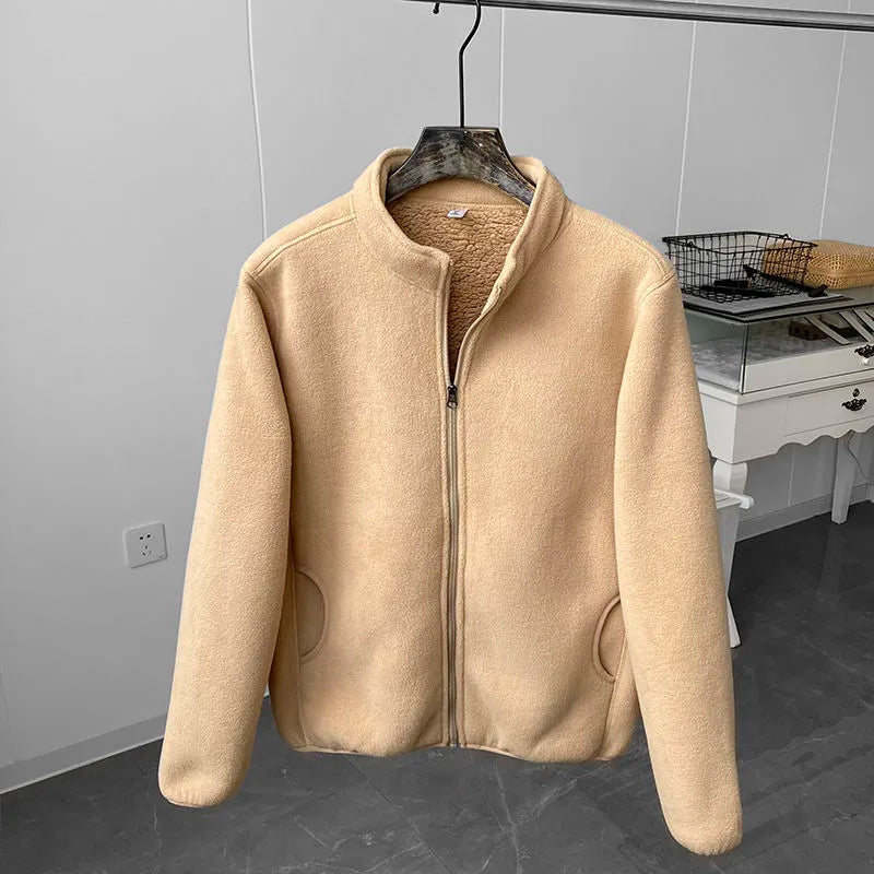 Krohn-e | Fleecejacke mit Stehkragen