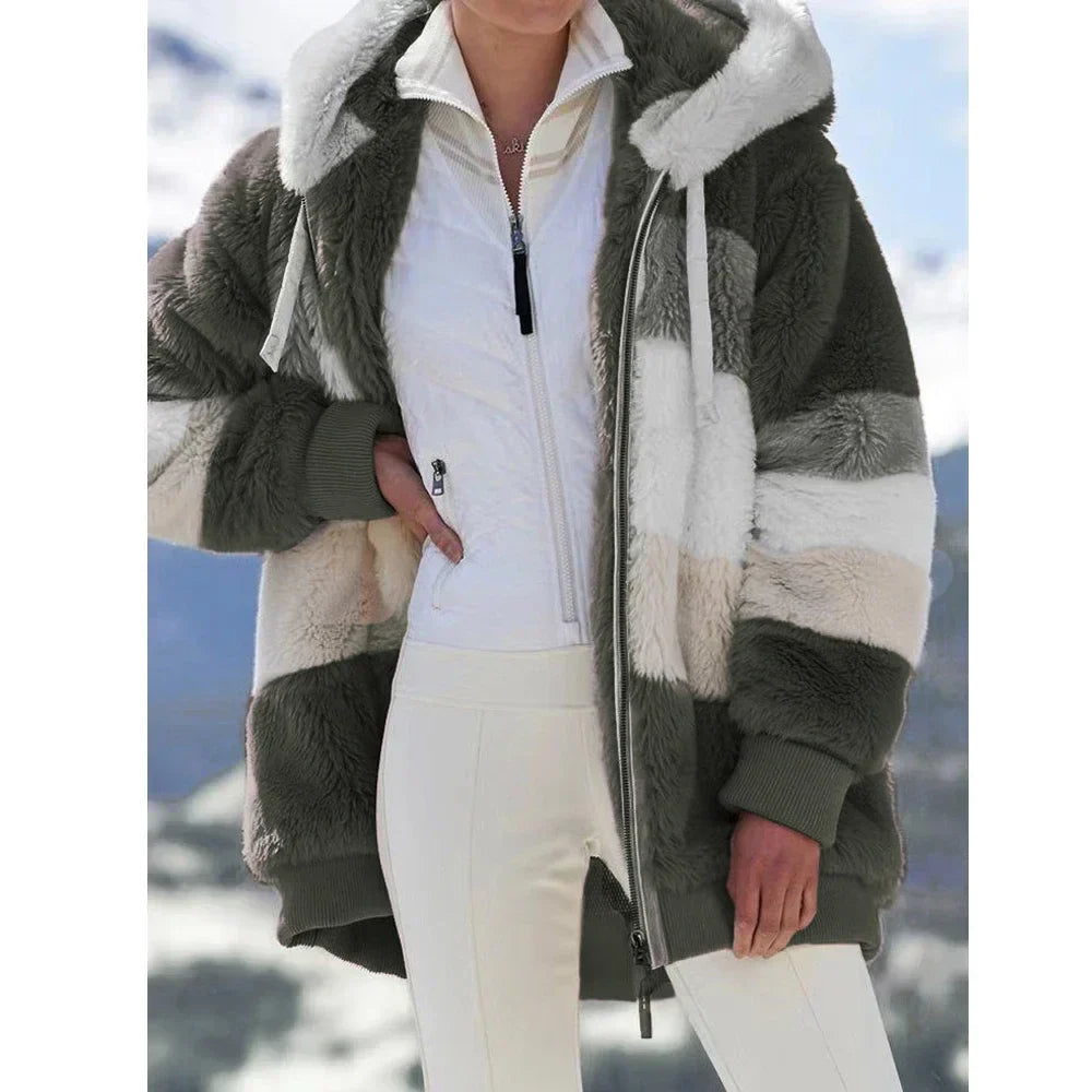 Krohn-e | Fleecejacke mit Kapuze - Langarm