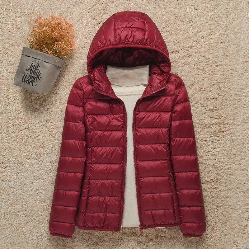 Krohn-e | Winterjacke mit Reißverschluss und Kapuze und Langen Ärmeln - Winter