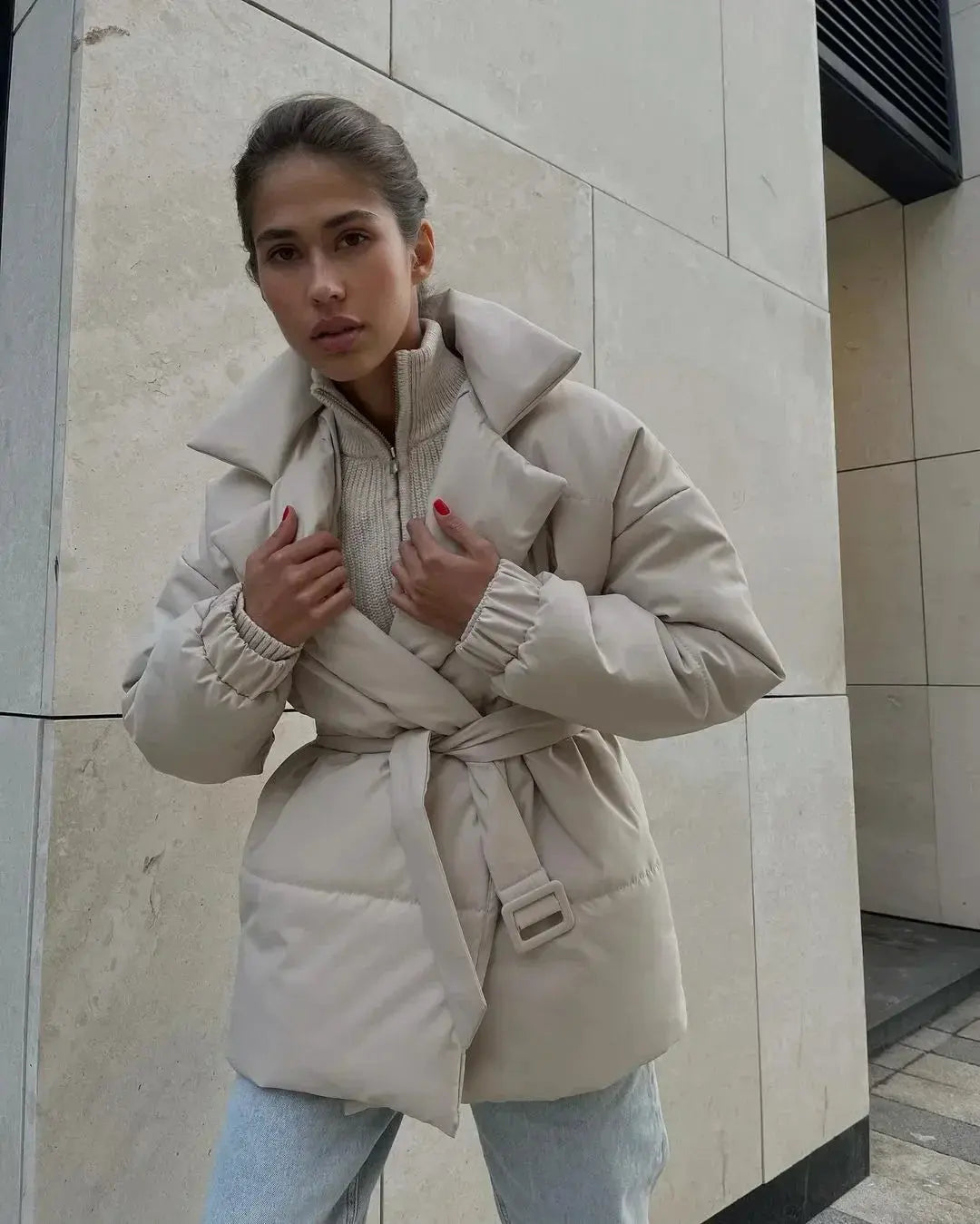 Krohn-e | Pufferjacke mit Gürtel