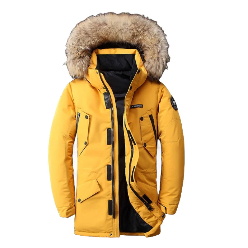 Krohn-e | Halflange Winterjacke mit Kapuze