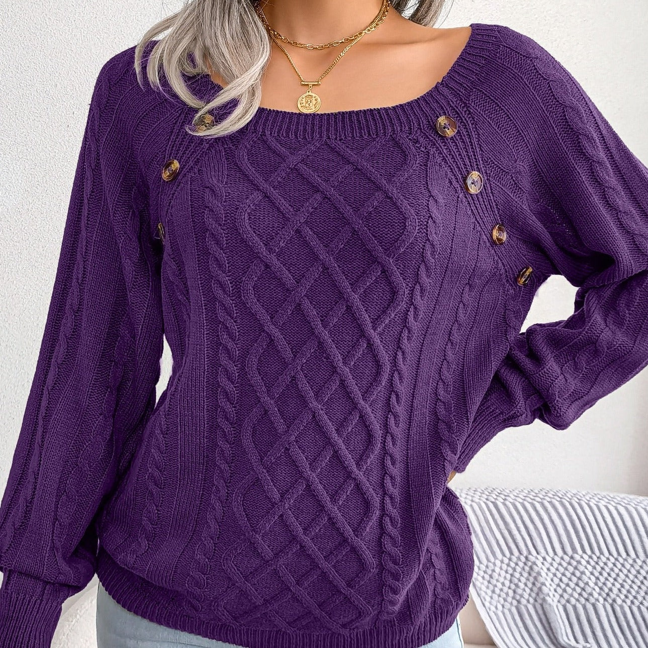 Eleganter Damen-Strickpullover Adelinda