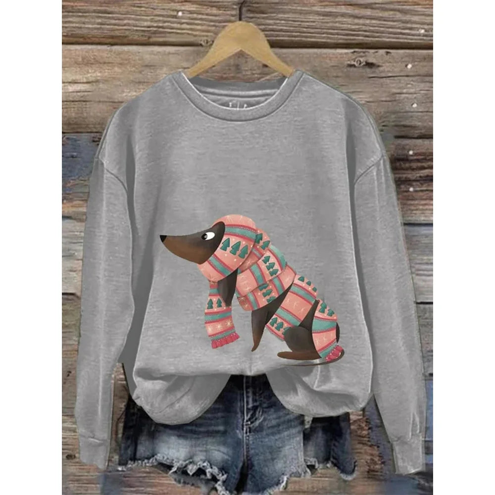 Spielerischer Damen-Hundepulli