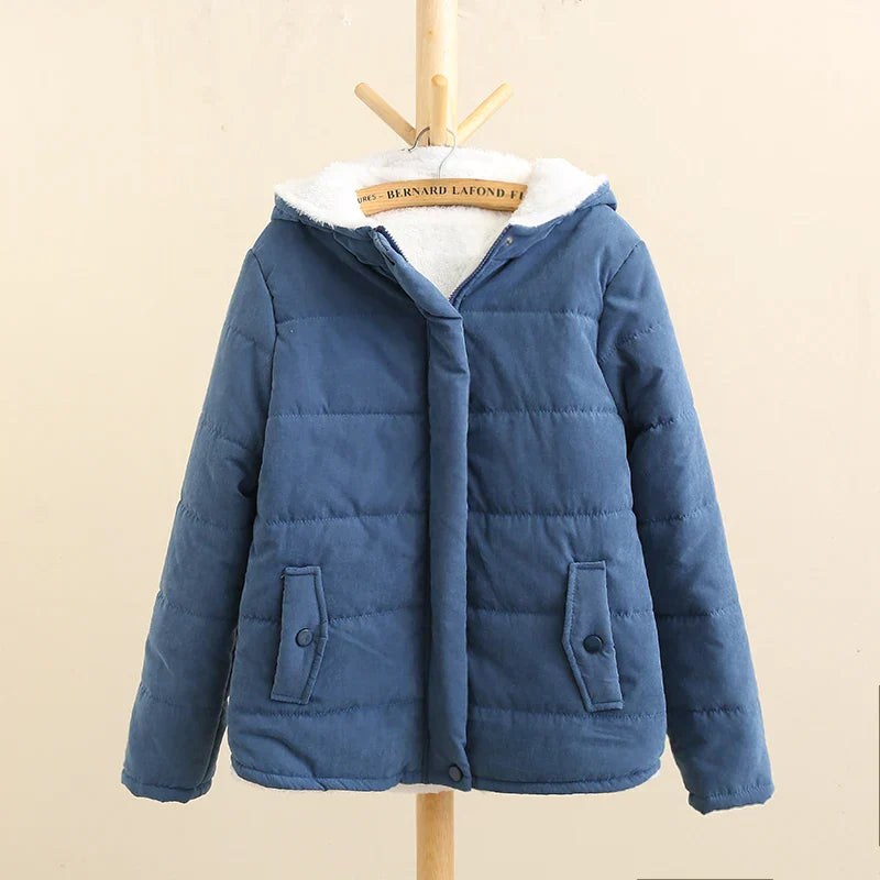 Krohn-e | Winter Kapuzen Fleece-Gefütterte Jacke