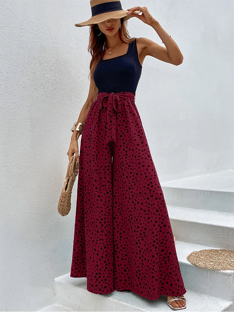 Eliza: Relaxed Wide-Leg Jumpsuit with Belt