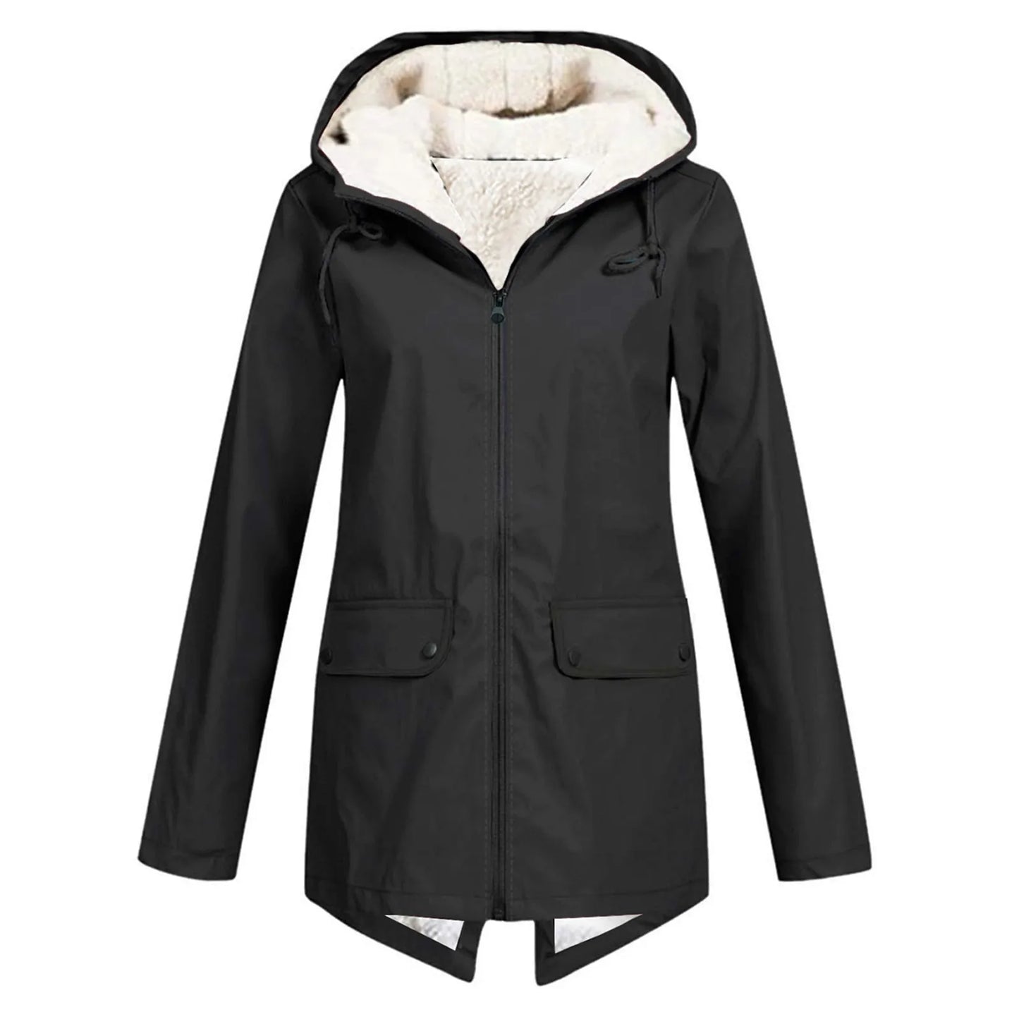 Krohn-e | Damen Winter Wasserdichter Trenchcoat Mit Kapuze