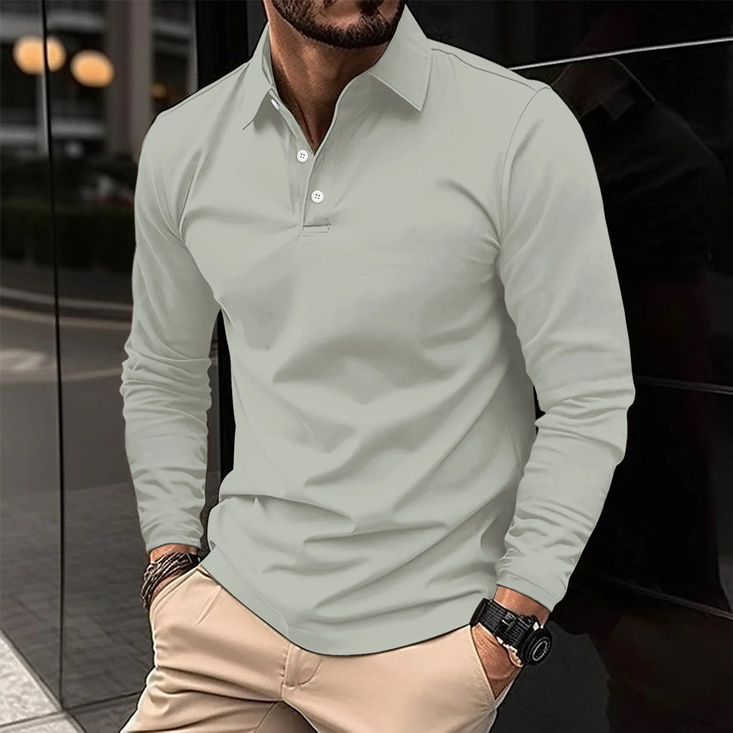 Nicolas™ - Baumwoll-Mix Polohemd